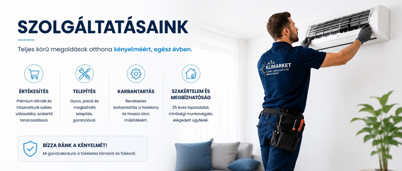 Klimarket szolgáltatások